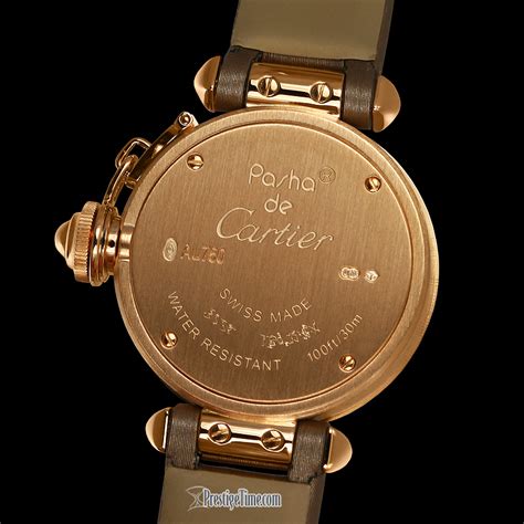 cartier pasha 32mm open back case|pasha de cartier.